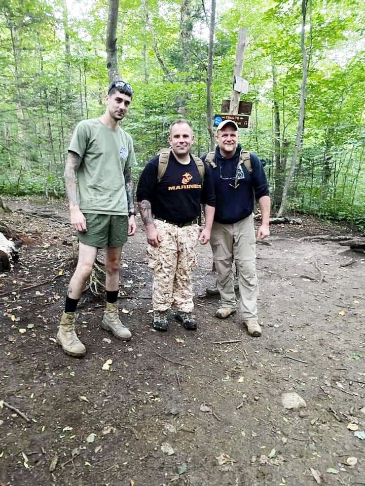 HVNCVR co-founder Kevin Keaveny with brother vets in the Adirondacks