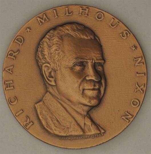 Richard M. Nixon Bronze Inauguration Medal Capitol Coin and