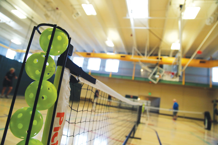 Pickleball is played daily at the Apex Center.