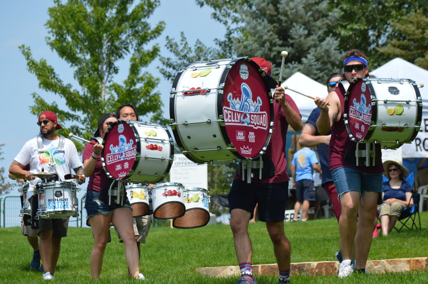 The Colorado Avalanche Celly Squad, a professional and interactive drum team, kicked off “The Perfect Playlist” concert at Centennial Center Park on July 31, 2022.