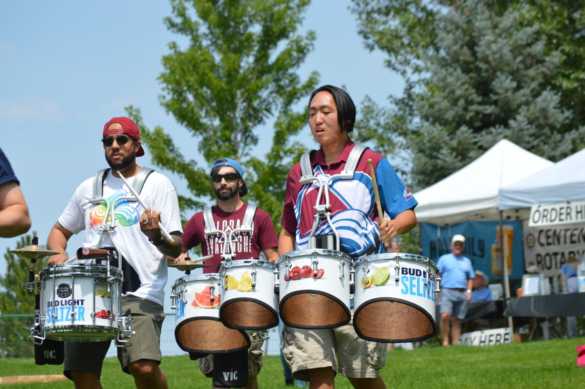 The Colorado Avalanche Celly Squad performed at “The Perfect Playlist” concert at Centennial Center Park on July 31, 2022.