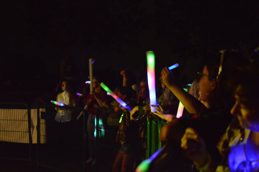 Bright glow sticks shined at Centennial Center Park on Aug. 13, 2022.