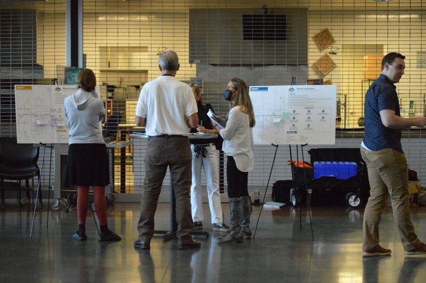 Attendees at the Aug. 30 open house at Englewood High School.