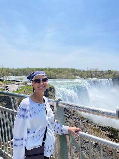 Michelle Smith at Niagara Falls on her birthday, May 12, 2022. Going to Niagara Falls was on Smith's bucket list, her friend, Rose Barr, said.