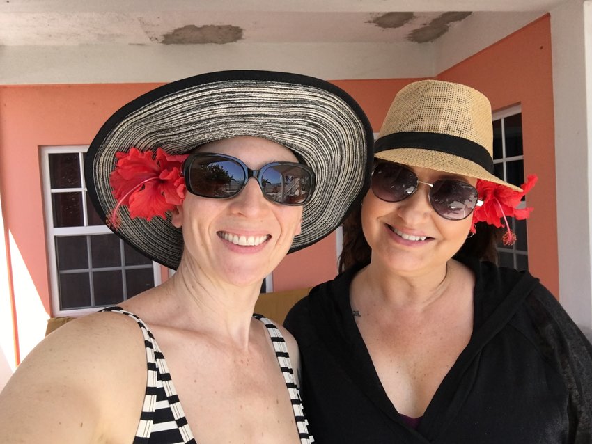 Rose Barr, left, and Michelle Smith, right, during a trip to Belize in 2019.