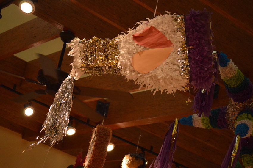 One of the piñatas on display in Smoky Hill Library on Sept. 14.