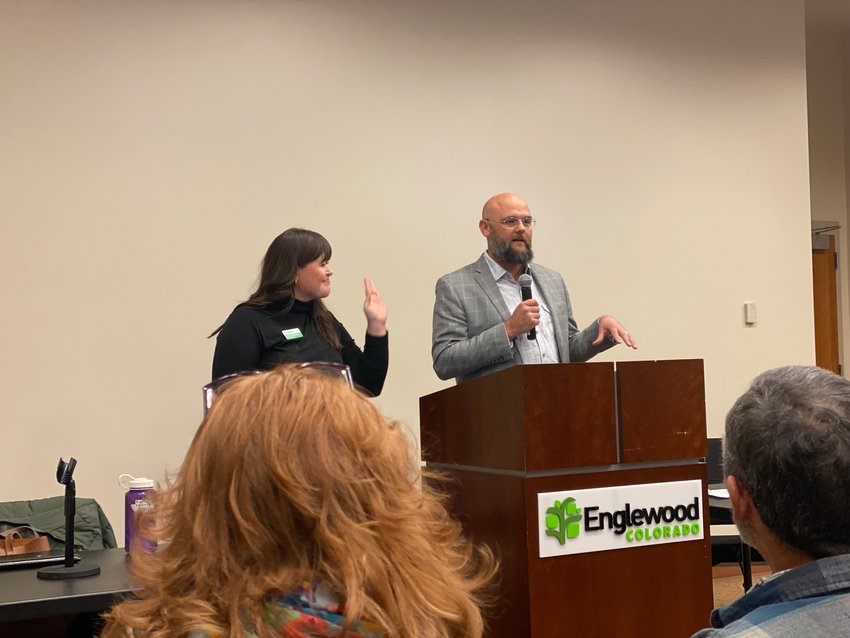 Anderson and Nunnenkamp spoke about the need to increase housing supply in Englewood during the Feb. 23 town hall.