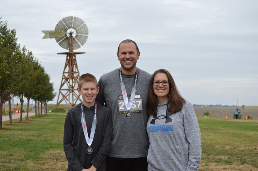 Clay McCollum, Luke McCollum and Ashley McCollum attended the 2023 RexRun at Arapahoe County Fairgrounds on Aug. 26. Luke McCollum came in first place in the 5K race.