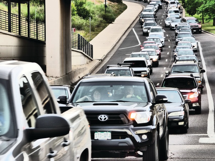 Rush hour traffic backs up on the westbound lanes of Mineral Avenue and Santa Fe Drive. With new revenue from the city's sales tax, Littleton leaders are hoping to invest nearly $2 million into a new road to alleviate traffic.