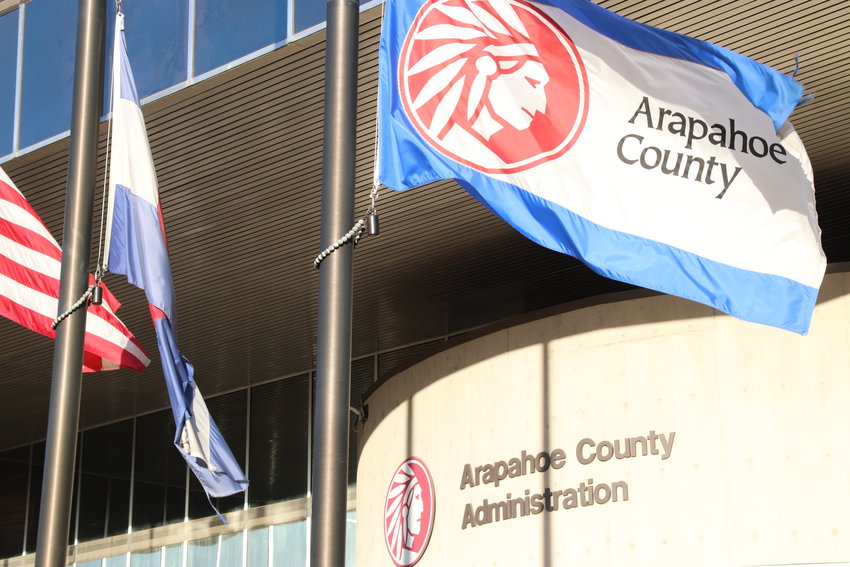 The Arapahoe County Administration Building on South Prince Street in Littleton.