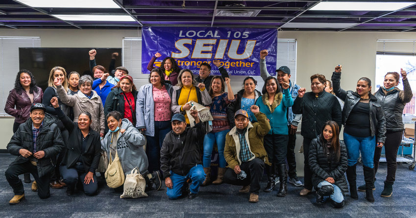 More than 40 janitors who clean and maintain the Coors Brewery in Golden and their commercial offices joined Service Employees International Union (SEIU) Local 105.