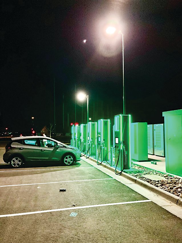 EV drivers suffering range anxiety in and around Denver International Airport now have a glowing Electrify America fast charge option nearby at 57th Avenue and Tower Road, though charge station builders have not yet completed all the consumer-friendly touches like obvious signage or uniform payment interfaces.