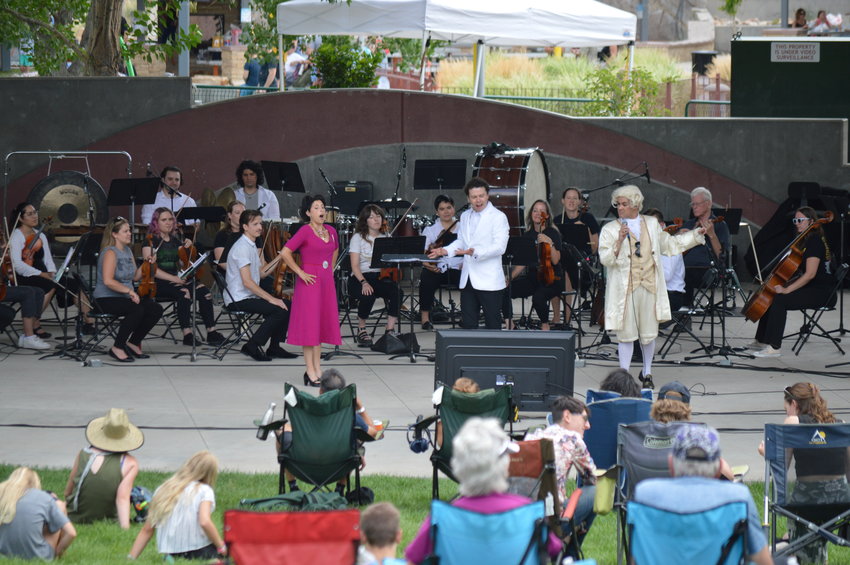 The Arapahoe Philharmonic performed at Centennial Center Park for the first time on Sunday, July 31, 2022.