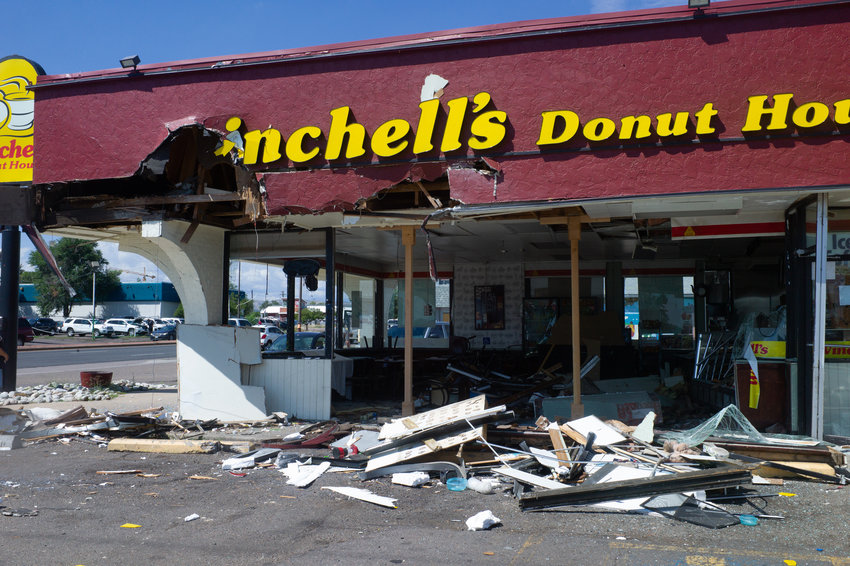 Winchell's Donut House in Lakewood sustained heavy damage from an RV in the early morning hours of Aug. 15.