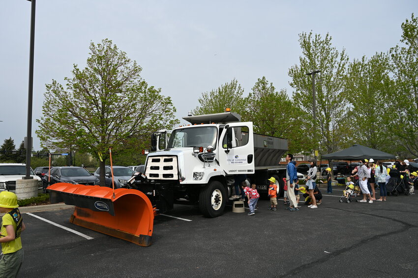 More than 450 people visited the parking lot of Smoky Hill Library in Centennial May 24 to explore public works equipment and vehicles as part of a &ldquo;Touch-a-Truck&rdquo; event.