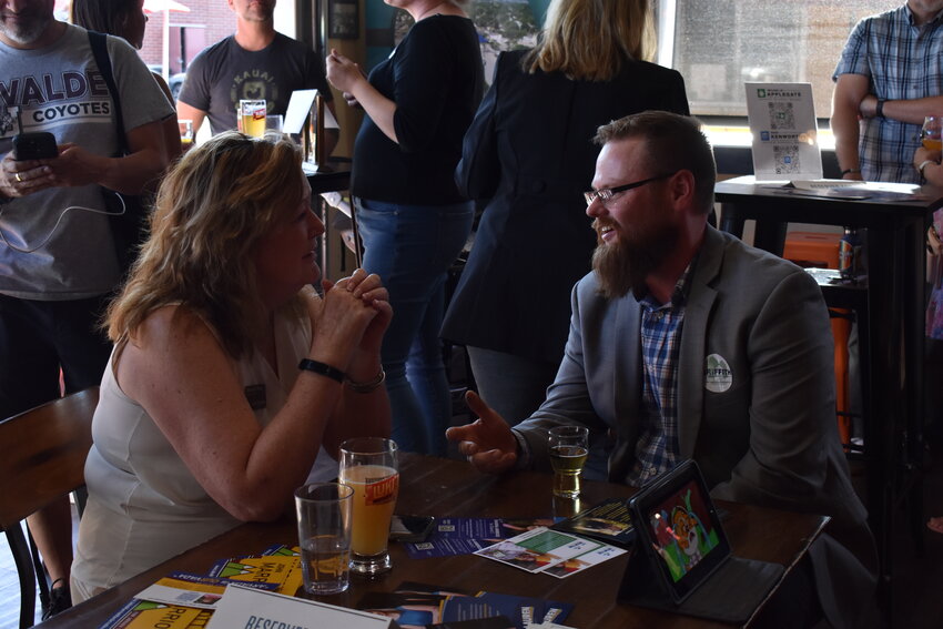 LUKI Brewery was filled with candidates and voters on Sept. 6, as the Arvada Chamber of Commerce’s event created a space for the two groups to connect.