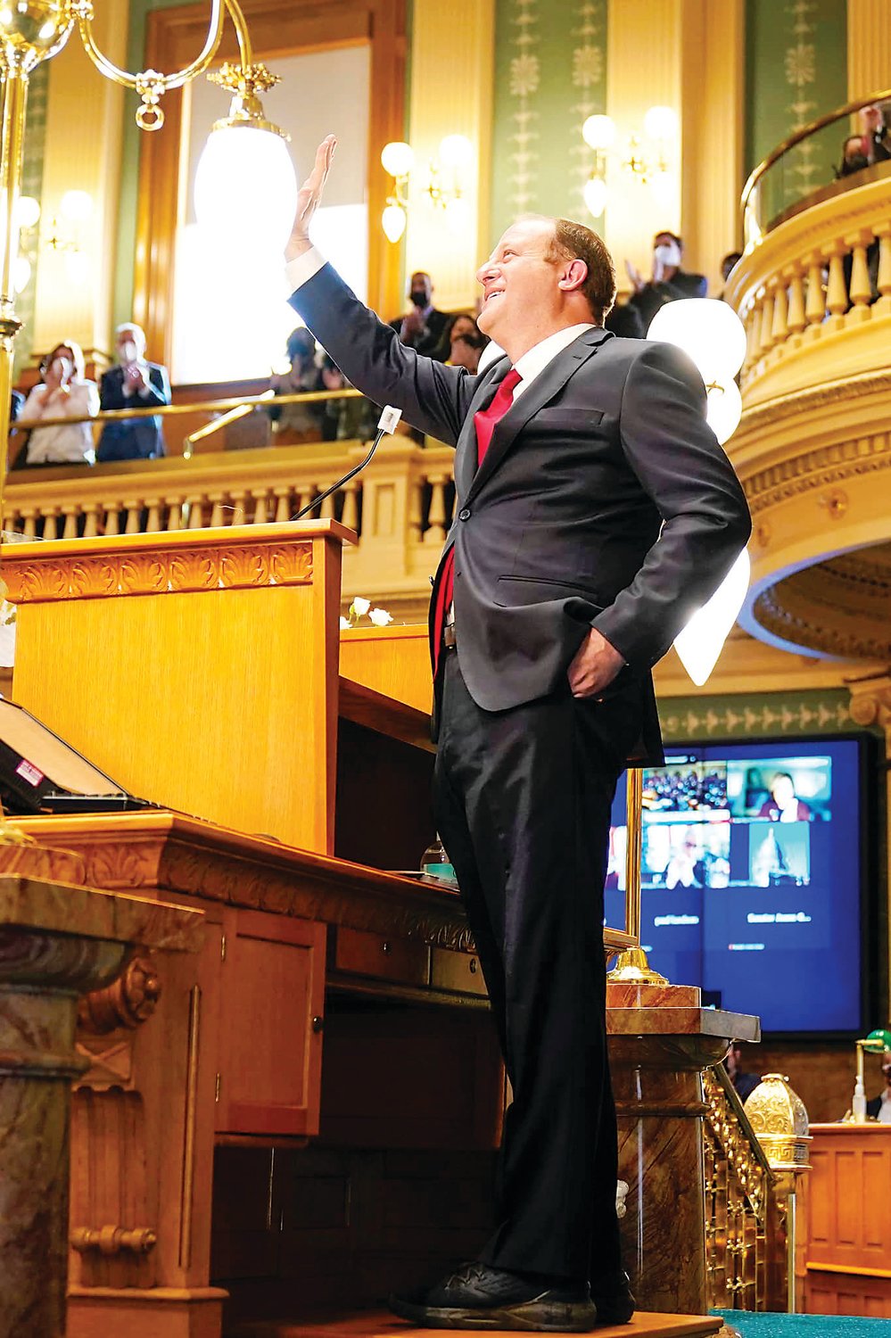 Gov. Jared Polis delivered the annual State of the State address on Jan. 13.
