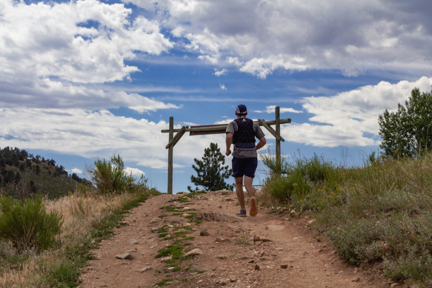 Trail running is a popular activity in Golden's White Ranch Park.