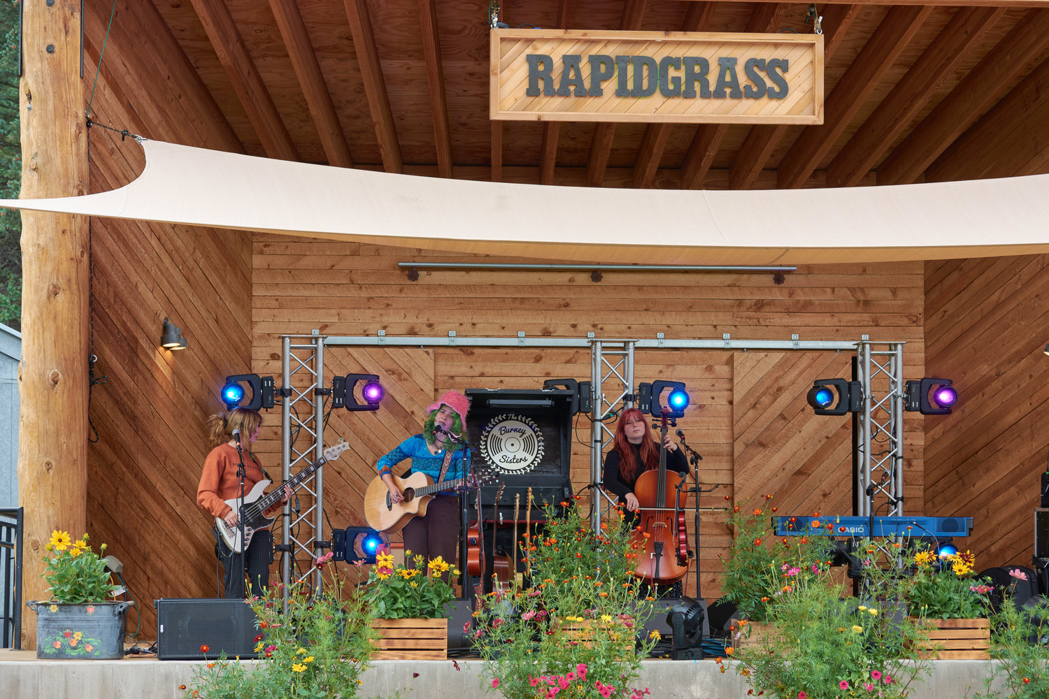 The Burney Sisters perform at the 2022 RapidGrass Bluegrass Festival in Idaho Springs.