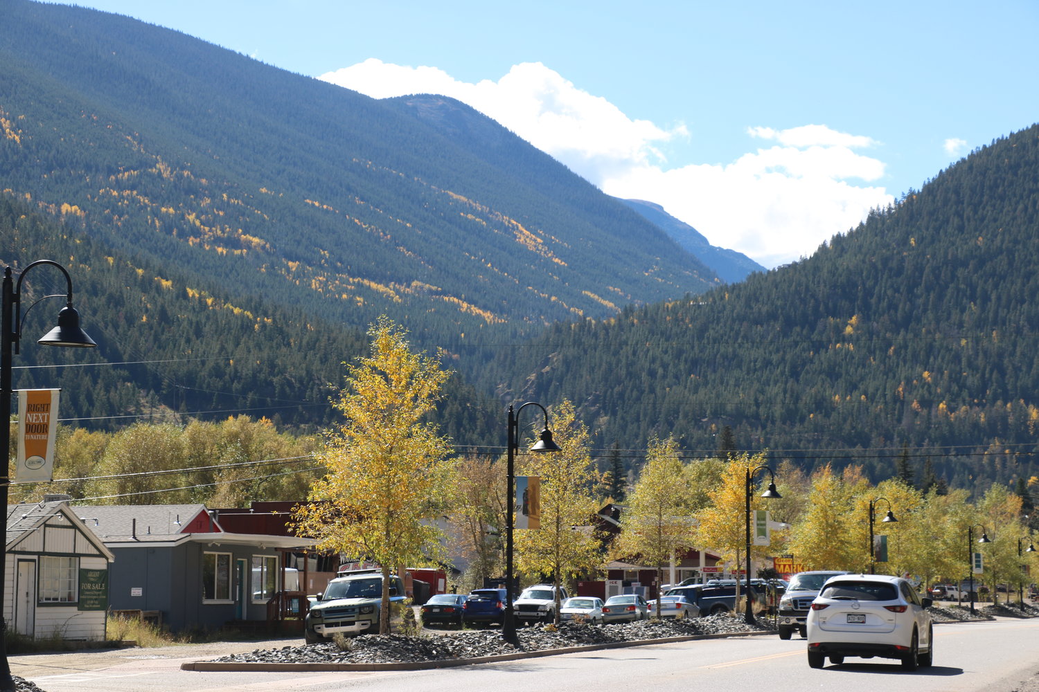 Guanella Pass starts in Georgetown, which also sees beautiful fall colors.