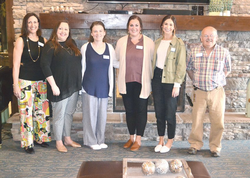 LEGACY VILLAGE will participate in the Alzheimer&rsquo;s Association&rsquo;s &ldquo;Paint Cleveland Purple&rdquo; and the &ldquo;Walk to End Alzheimer&rsquo;s&rdquo; this year. Team members include, from left, Lisa Cook, Abbi Cook, Heather Gennarini, Christina Clevenger, Ashley Seymour and Jeff Green.