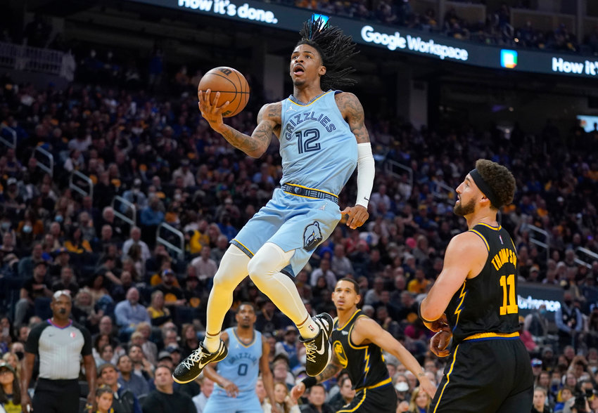 MEMPHIS GRIZZLIES guard Ja Morant (12) has agreed to a five-year supermax rookie extension.