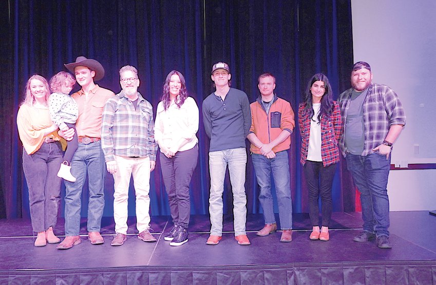 FINALISTS IN SATURDAY'S Tennessee Songwriters Week competition were, from left: Caroline, Evelyn and Corbin Frawley; Barry Johnson; Brandy Robinson; and Jackson Chase; along with alternates Matt Flowers and Ashley Zarif; and Tate Gentry.