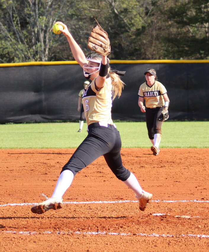 BRADLEY CENTRAL sophomore Brooklyn Humberd returned to the lineup after an injury and fired a one-hitter in Friday's 15-0 victory over Copper Basin, at Bob McKenzie Field.
