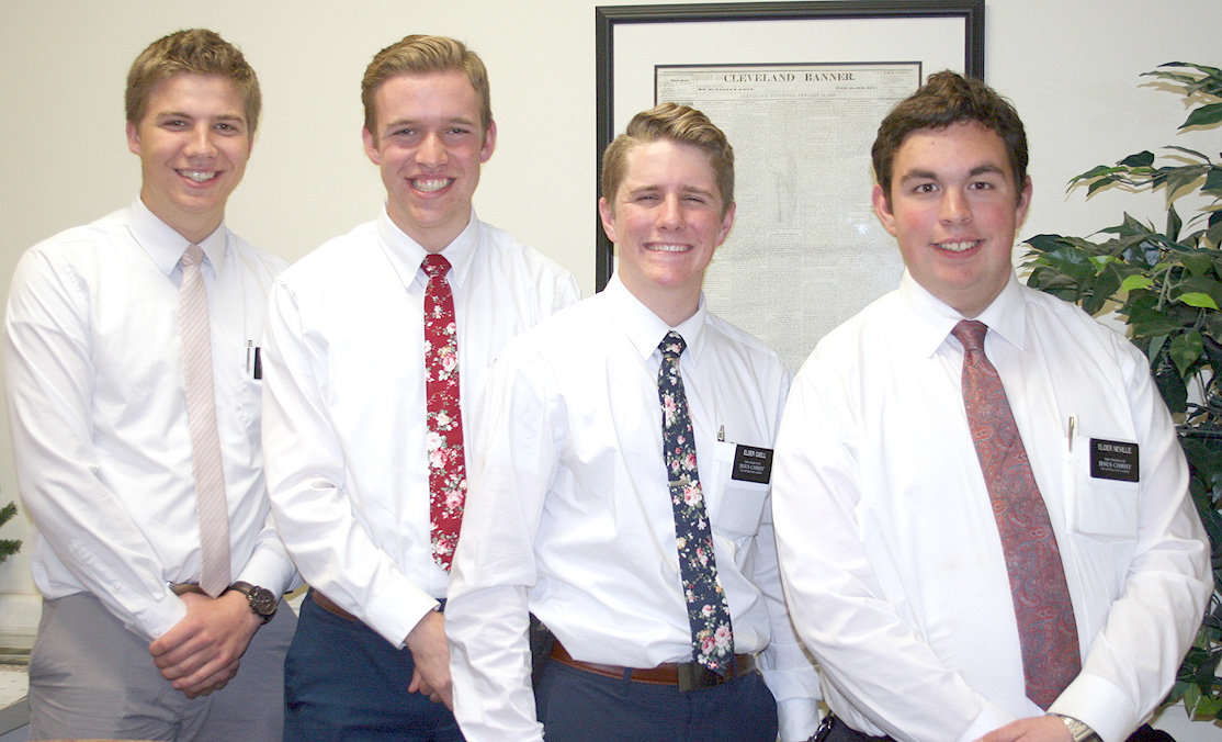 Four Latter Day Saints Missionaries Active In Area The Cleveland Daily Banner 