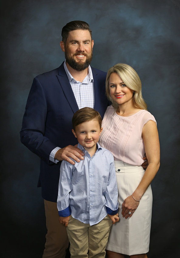 The Bearden family: Shannon, Colt, and Brooks, 4