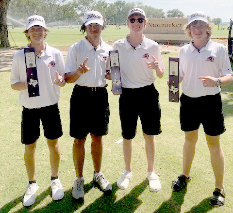 The Aledo JV boys golf team composed of Cade Moore, Johnnie Reed, Madox Jessup, and Noah Graham  participated in the Fall 15 at Nutcracker Golf Course in Pecan Plantation and finished first, with Graham second and Moore third individually.