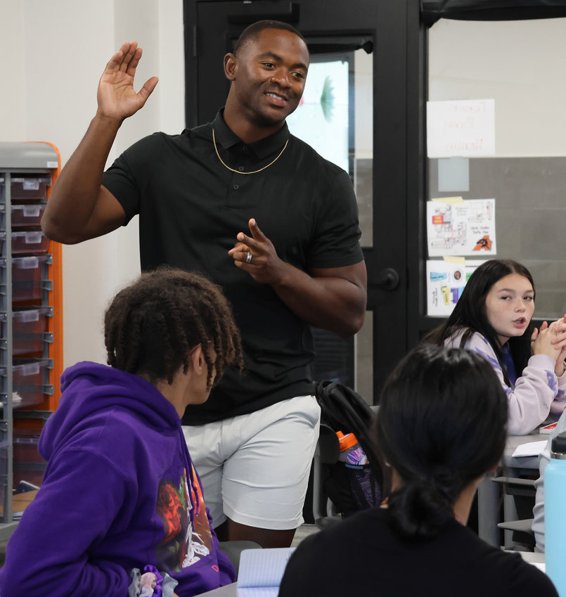 Off the field, Gray teaches at McAnally Middle School.