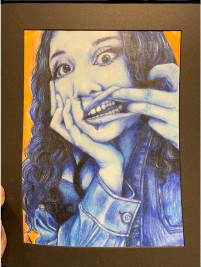 "Live" by Aledo High School student Caleigh Garner won first place in the Art 3-4 category.