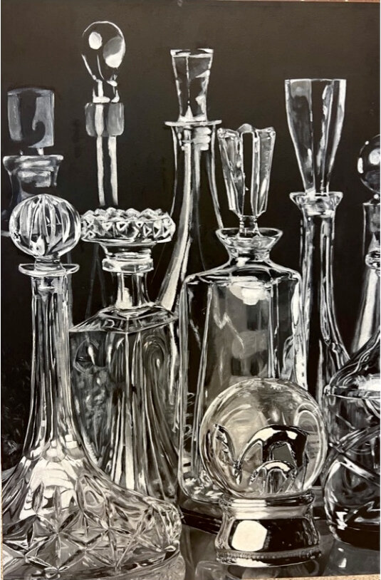 Aledo High School student Sage Symns won first place in the Advanced Placenent category with "Decanter."