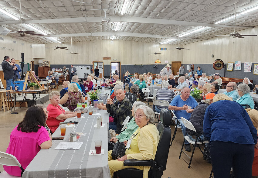 A large crowd turned out at the Parker County Senior Center to celebrate Jean Buford's 100th birthday.
