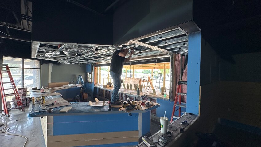 Construction continues on the new Jake’s in Aledo. Bob Gregg, one off the partners who own Jake’s, looks forward to being ready for customers soon. “We are still confident in an August opening — hopefully early,” Gregg said. “Our number one goal is to be rolling for the first home football game!”