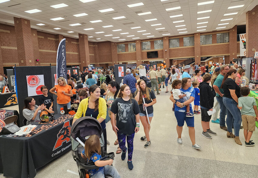 Lots of local citizens turned out for Bearcat Nation 101 Saturday, Aug. 5 at Aledo High School Cafeteria, a chance to meet folks in the school district and around the community.