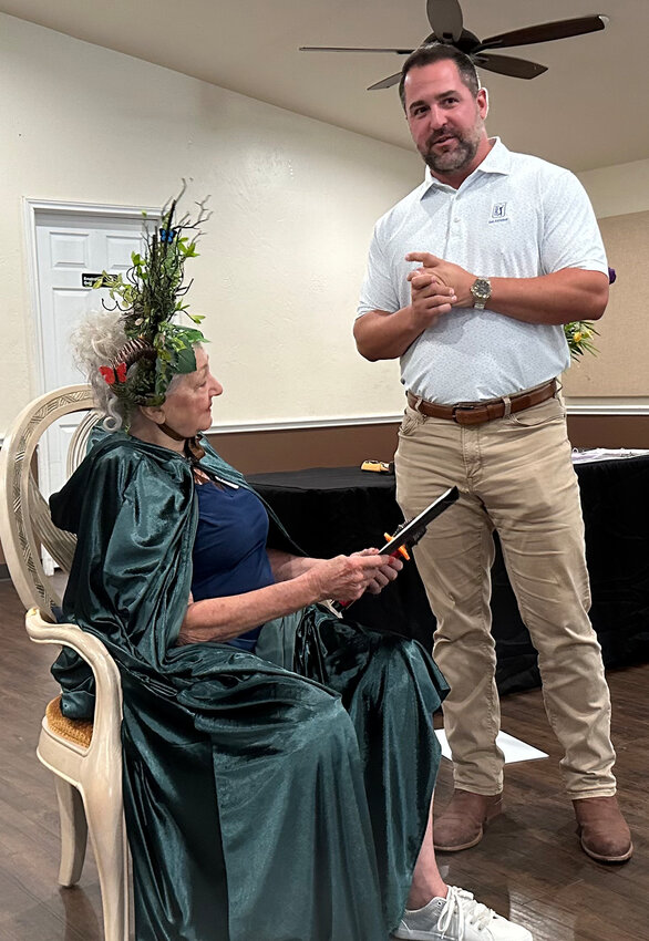 Aledo Mayor Nick Stanley proclaimed Aug. 23 as the coronation day of crowning Gay Larson as Mother Nature in the City of Aledo.
