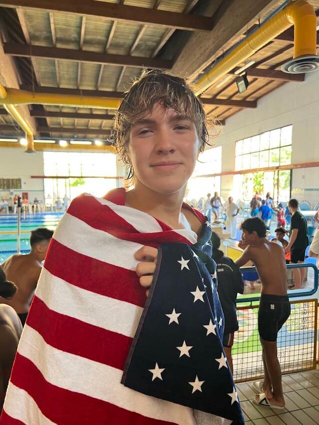 Willow Park Trinity Christian freshman Michael Spillers swam for Sigma Swimming-Metroplex Athletics in the seventh Giochi del Tricolore Games in Reggio Emilia, Italy, Fort Worth's Sister City, in late July.