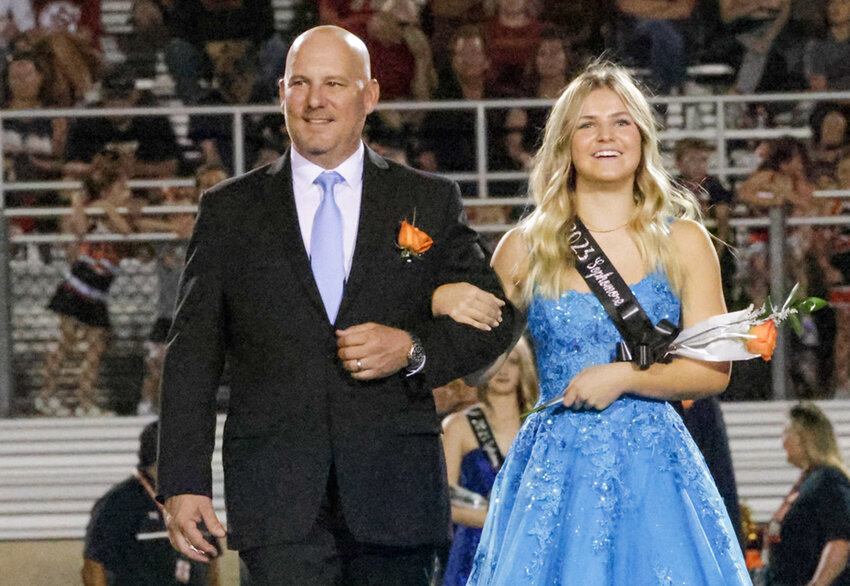Sophomore Julia Cutaia was escorted by her father, Vince Cutaia.