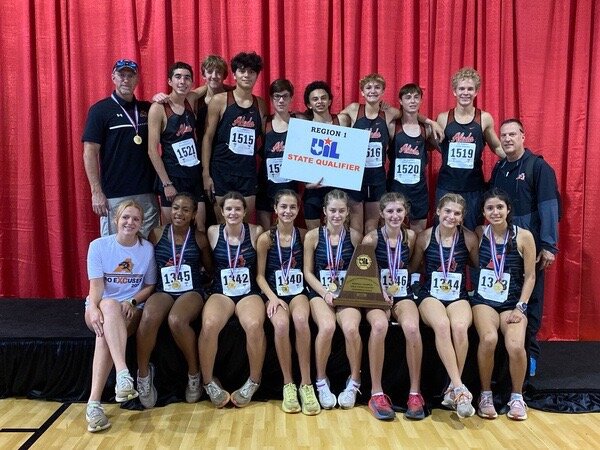 The Aledo Ladycats and Bearcats both qualified for the 5A State Cross Country Meet on Nov. 3 in Round Rock. It's believed to be the first time ever for both to qualify in the same season. The Ladycats also made history by winning their first regional championship..