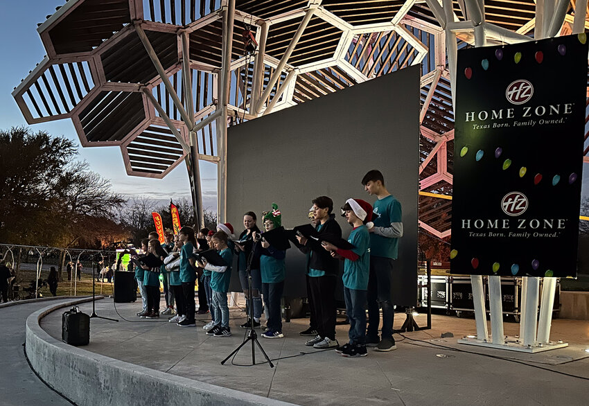 Second Star Youth Choir entertained before the big moment of the tree lighting.