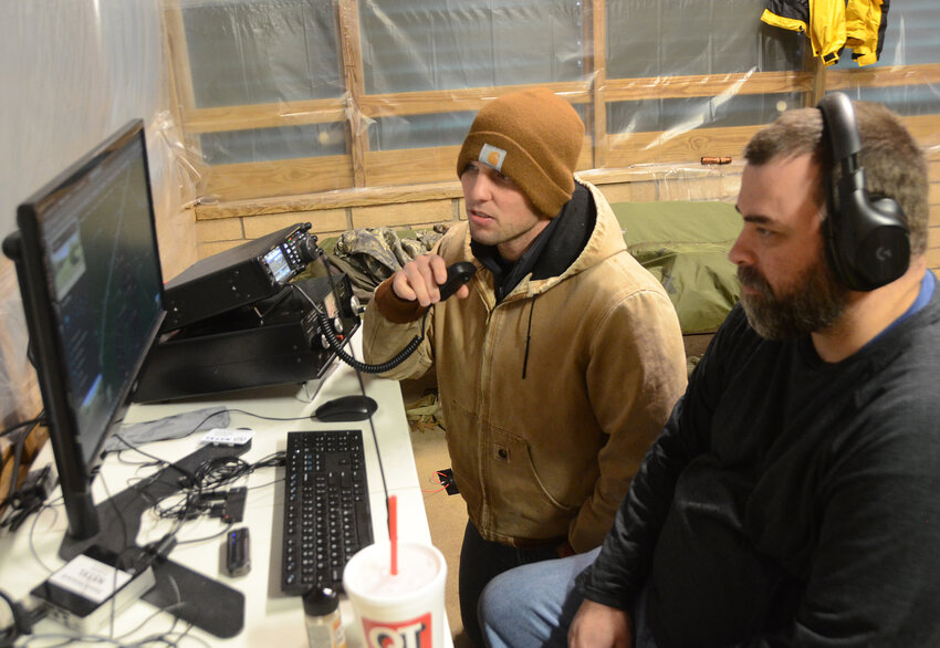 Matt Halbert of Hudson Oaks and Jason Howard of Annetta are among Amateur Radio Club of Parker County members broadcasting in a national competition over the weekend of Jan. 27. The event lasted 24 hours.