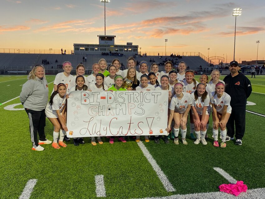 The Aledo Ladycats are bidistrict champions after their 7-0 win at Everman Tuesday, March 26.