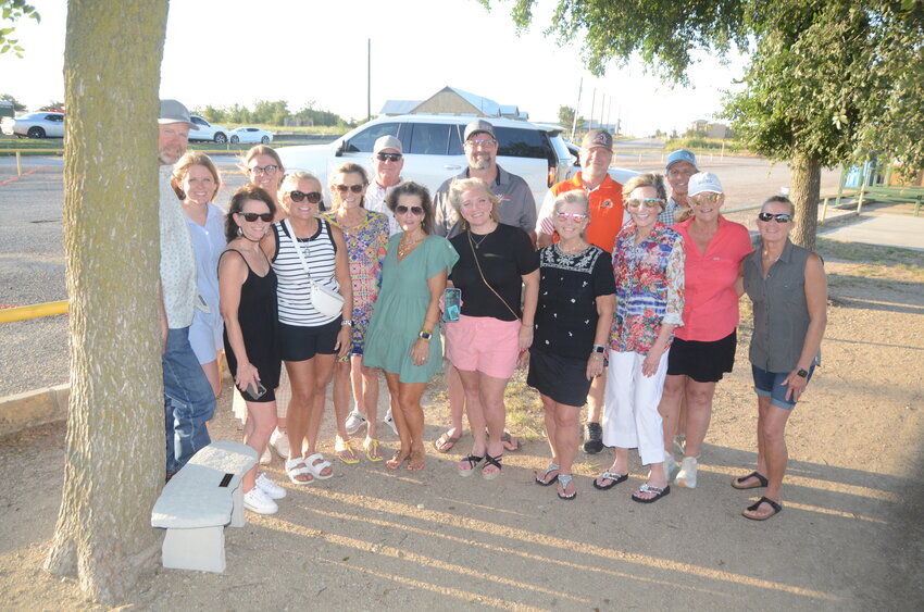 The Lunch and Wylie families are connected with marriage and friendship. Members told humorous stories of the beginnings of the Aledo Athletics ball field, saying JT and Paula Wylie would be pleased how the program has thrived before ending the gathering with prayer.