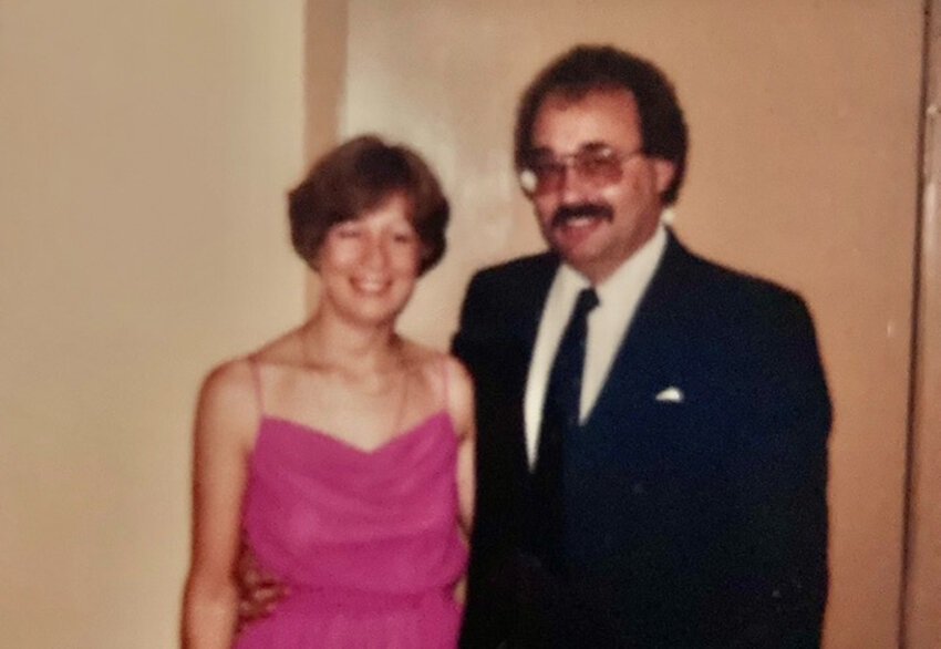 Roy is shown with Carol in the early 1980s before they were married.