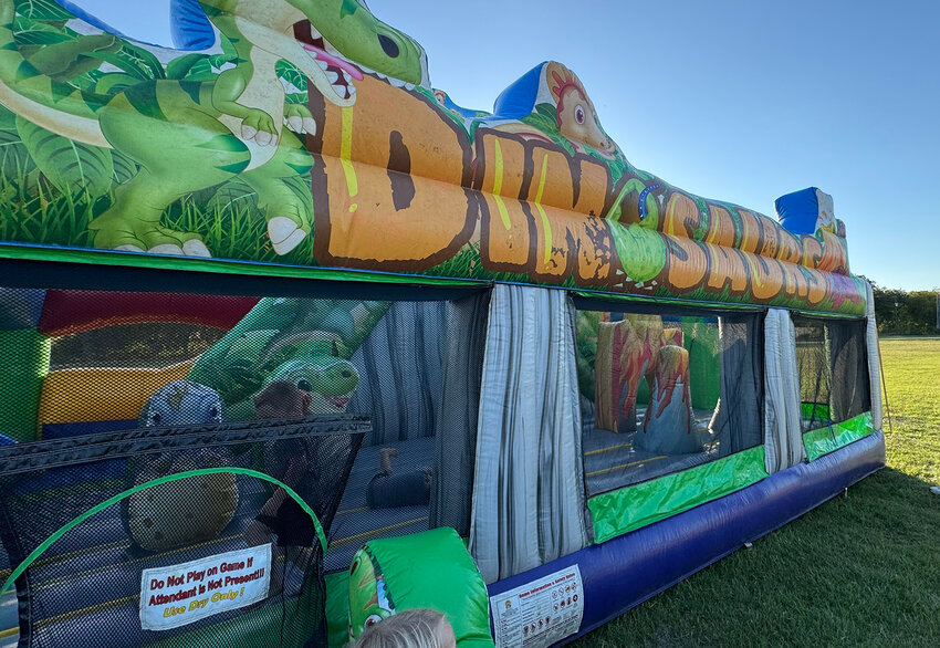 The DInosaur Bounce House was a fun attraction.