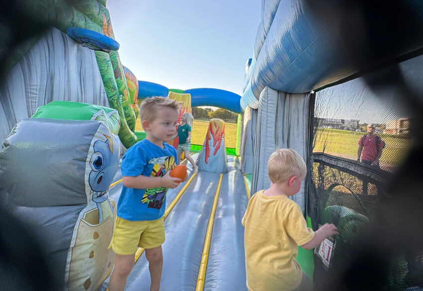 The DInosaur Bounce House was a fun attraction.