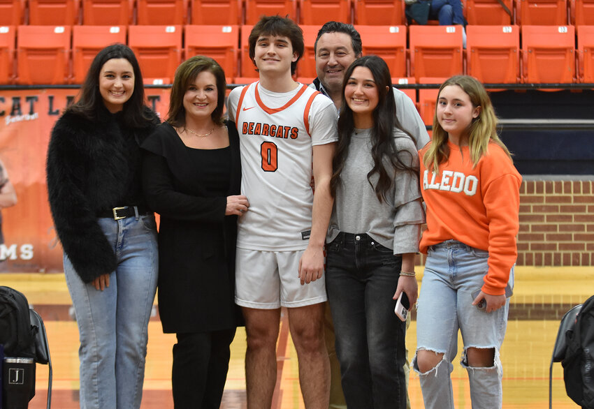 Pete Previte was joined by parents Stacy and Paul Previte and his sisters: Zoe, Vivi, and Violet.