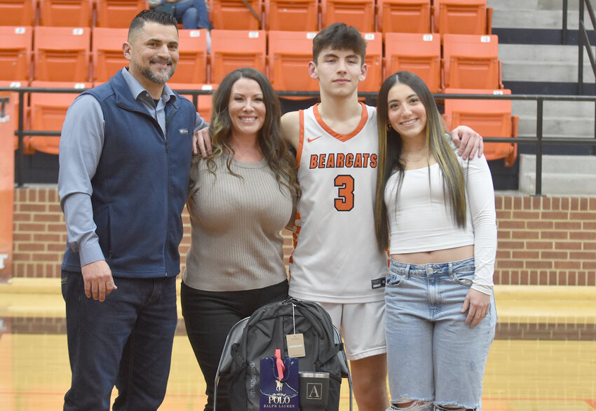 Anthony Calderon was joined by his parents, Nikki and Daniel Calderone and sister, Arianna.